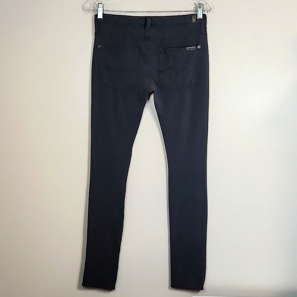 7 For All Mankind Gwenevere Stretch Grey Jeggings/Skinny Pants, Size 27 ~ GUC - Picture 3 of 13